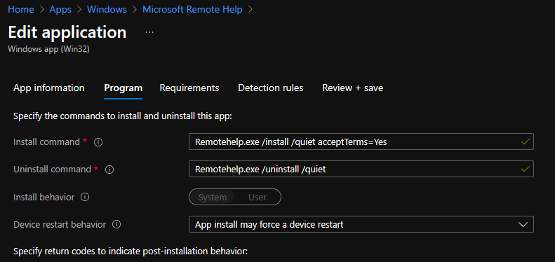 Remote Help RBAC permissions